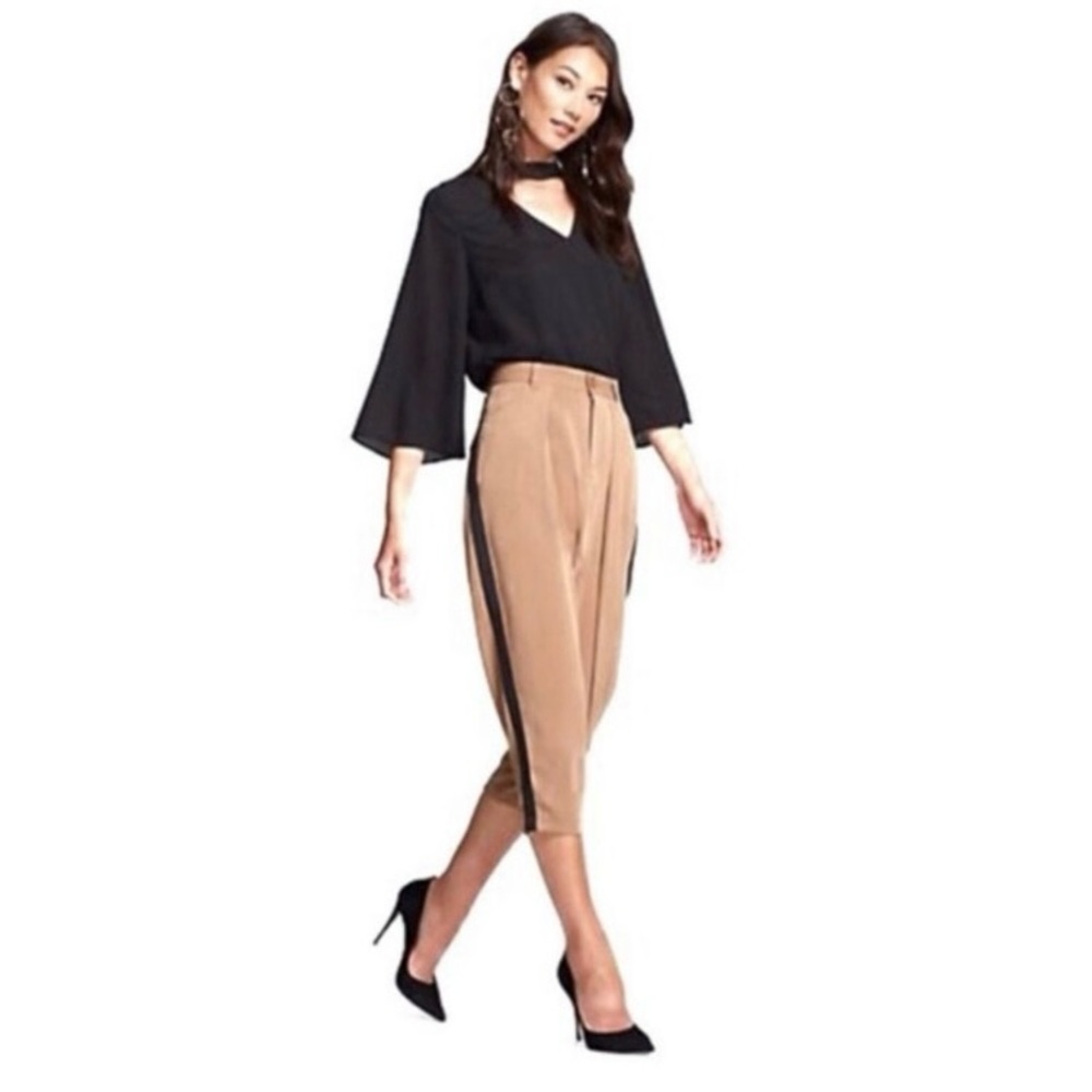 GABRIELLE UNION NEW YORK & COMPANY WOMEN PANTS
SIZE L
Beige with Black Striped - Picture 1 of 14